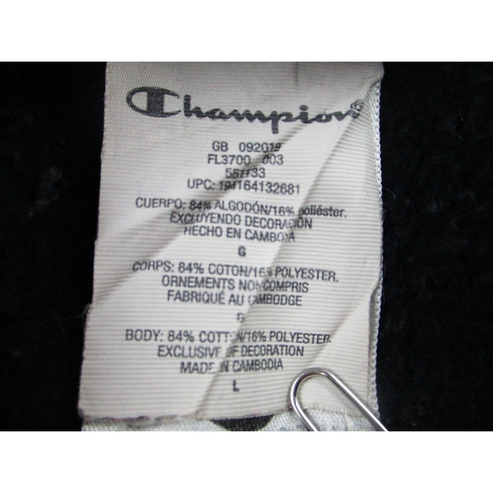 Champion x Coca-Cola Pants Mens Large Black Reverse Weave Sweatpants Collab Logo - Picture 5 of 13
